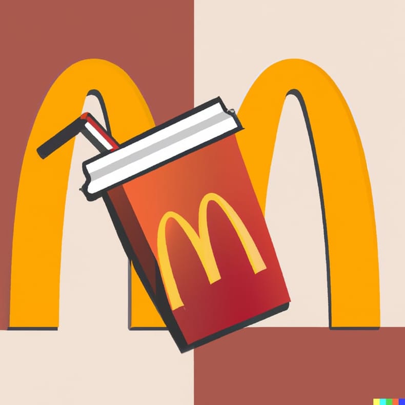 DALL·E 2023-08-10 14.38.07 - Please create an image of mcdonalds logo and food with warm colors and a vintage theme similar to a poster DALL·E 2023-08-10 14.38.07 - Please create an image of mcdonalds logo and food with warm colors and a vintage theme similar to a poster